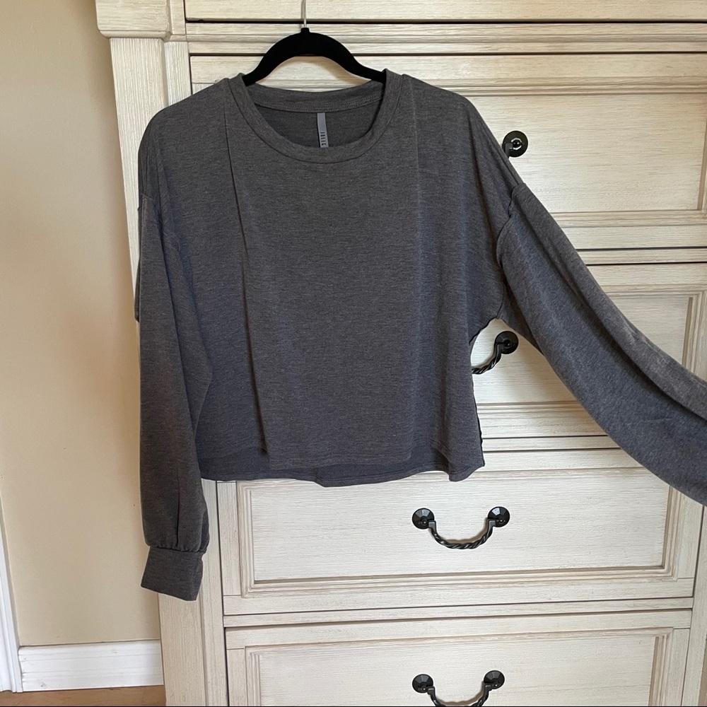 Long sleeve Jolie grey top